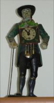 Miniaturuhr in der Gr��e einer Puppenstubenuhr